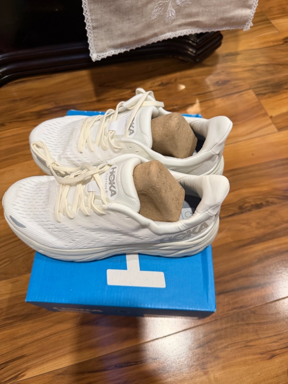 Hoka Men's Athletic Shoes in White